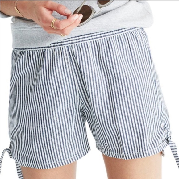 Madewell Pants - madewell Stripe shorts pull tie on side small